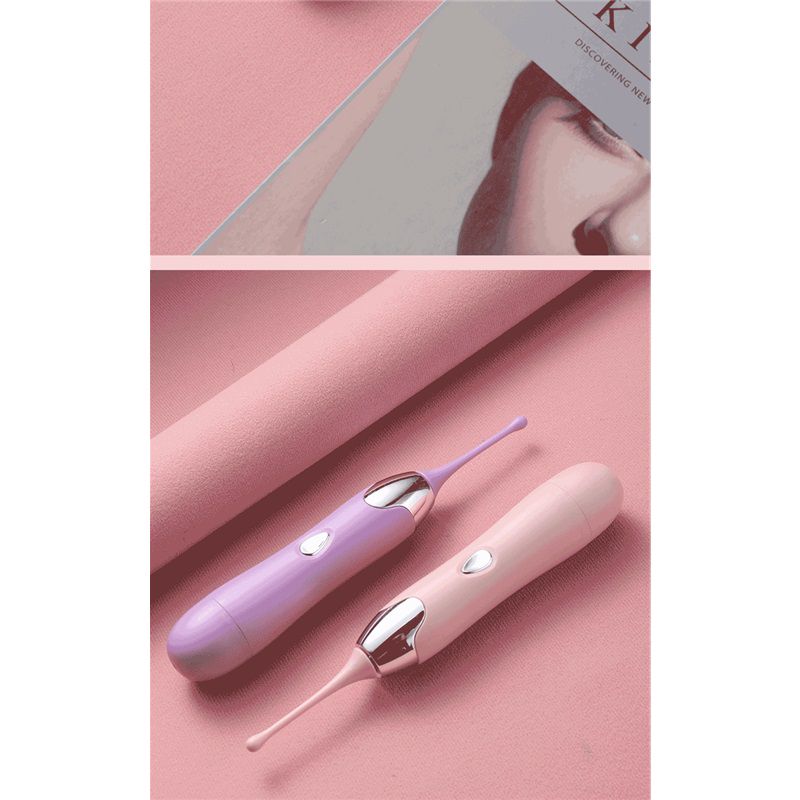 (Purple) Women Vibrator Clitoral Stimulator G Spot Pleasure Pen Wand Massager Multi Frequency Pulse Vibration Masturbation Device