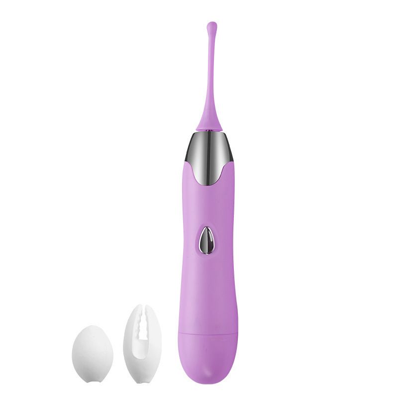 (Purple) Women Vibrator Clitoral Stimulator G Spot Pleasure Pen Wand Massager Multi Frequency Pulse Vibration Masturbation Device