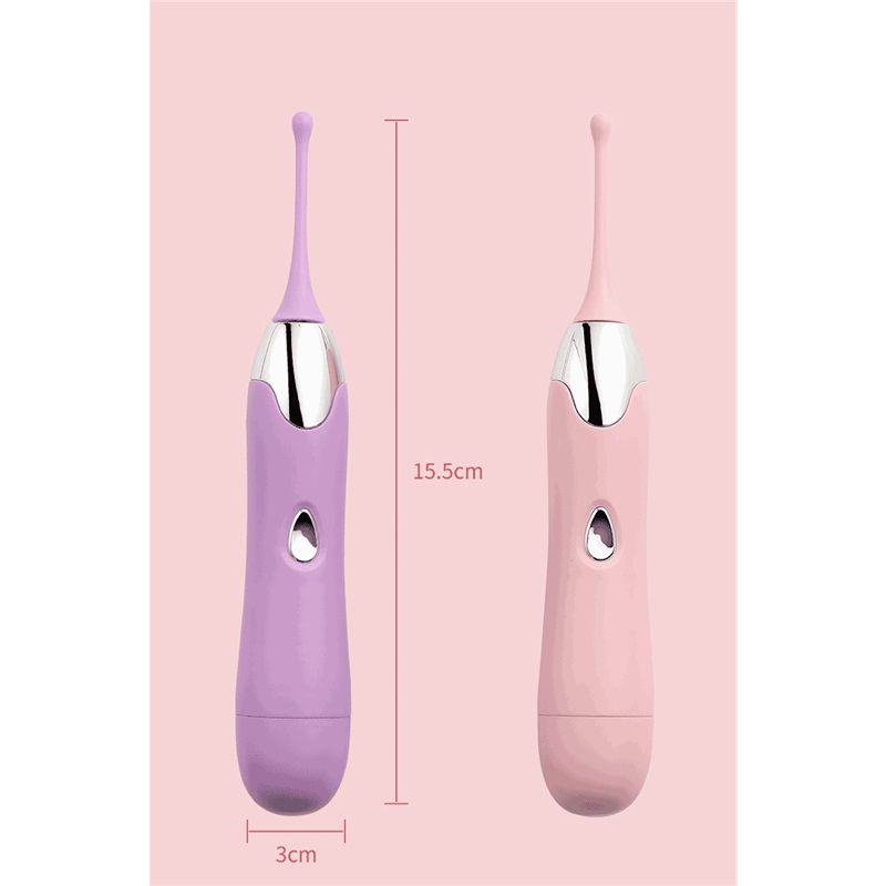 (Purple) Women Vibrator Clitoral Stimulator G Spot Pleasure Pen Wand Massager Multi Frequency Pulse Vibration Masturbation Device