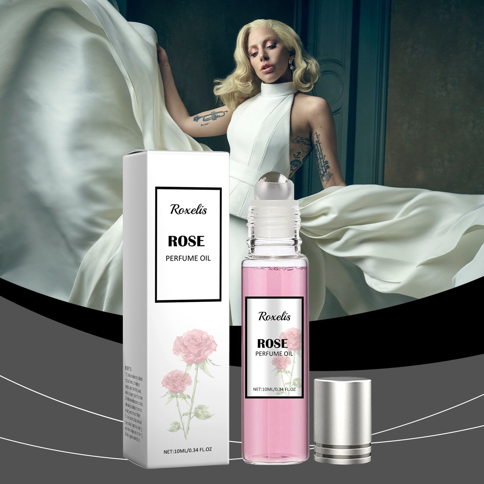 Women Pheromone Roll On Rose Perfume Floral Fruity Long Lasting For Daily Wear