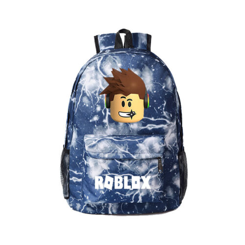 (Lightning Blue) ROBLOX Game School Bag Backpack Student Casual Backpack