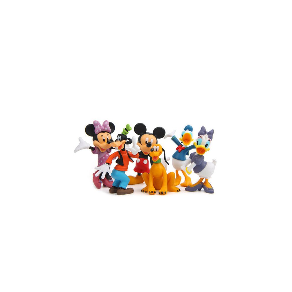 6pcs Disney Mickey Mouse Figure Cake Topper Toy Gift