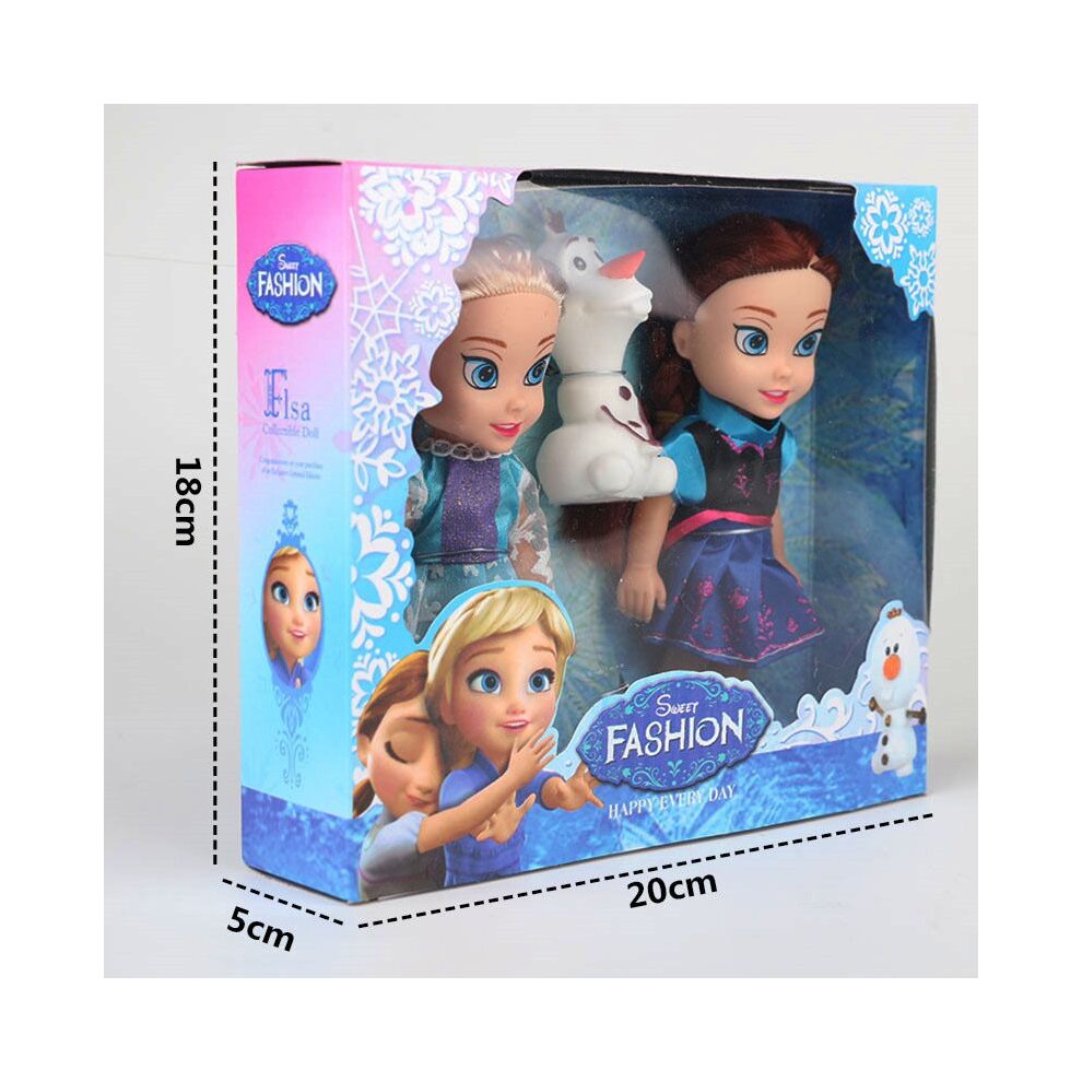 Frozen Princess Elsa-Anna-Olaf Doll Figures Hotsale-Playset Birthday Gift