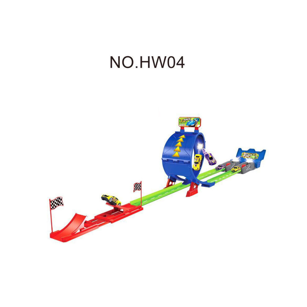 (HW06 Catapult rail car) Stitching Track Racing Model Ejection Rebound Fun