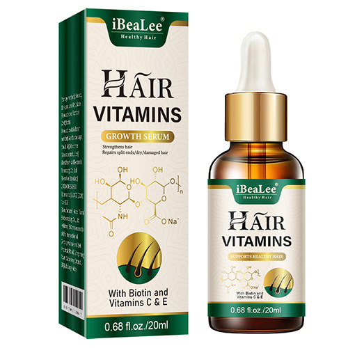 iBeaLee Hair Vitamin Hair Growth Serum Treatment Anti-Hair Loss Preventing For Thinning Hair Thickening Reawakening Beard Hair Care