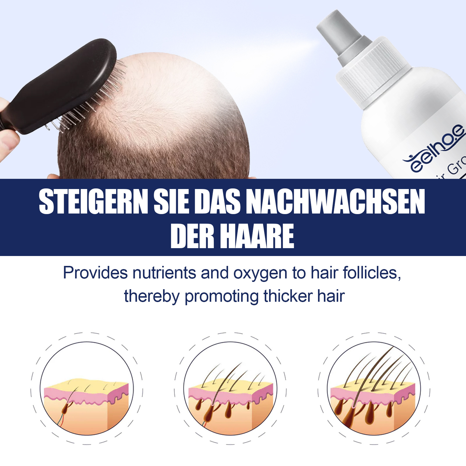 Herbal Hair Care Essential Oil Root Care Essential Serum Hair Strengthen Anti Hair Loss Dense Hair