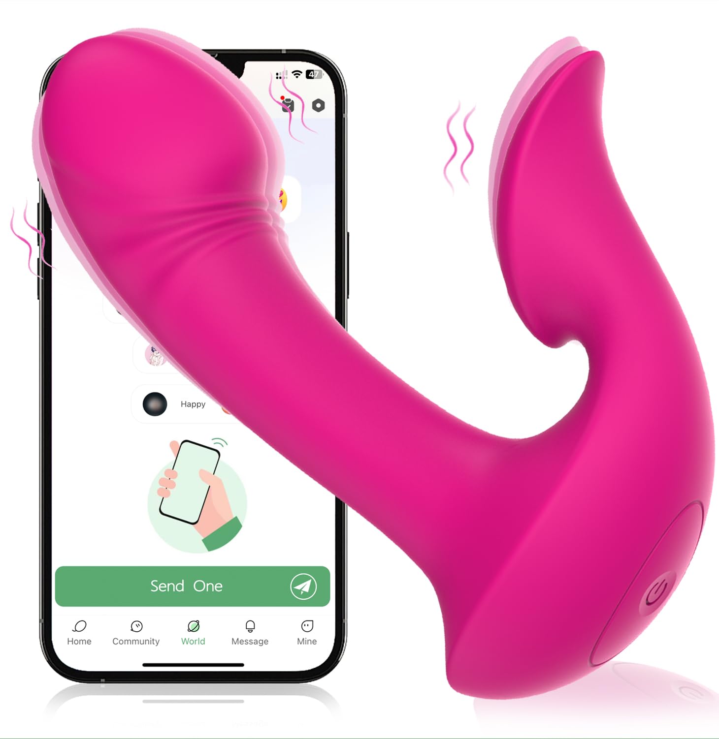 Wearable Panty Dildo Vibrator G Spot Vibrador Personal Massager Adult Toys for Women Pleasure Vagina Clitoral Stimulation Remote Control 10 Vibration