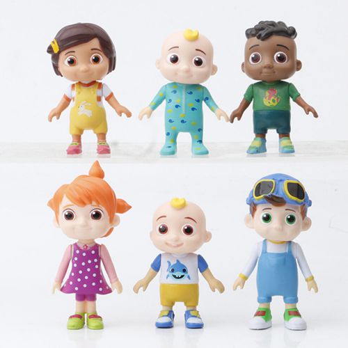 6PCS Cocomelon JJs Friends Action Figures Toy Kids Gift