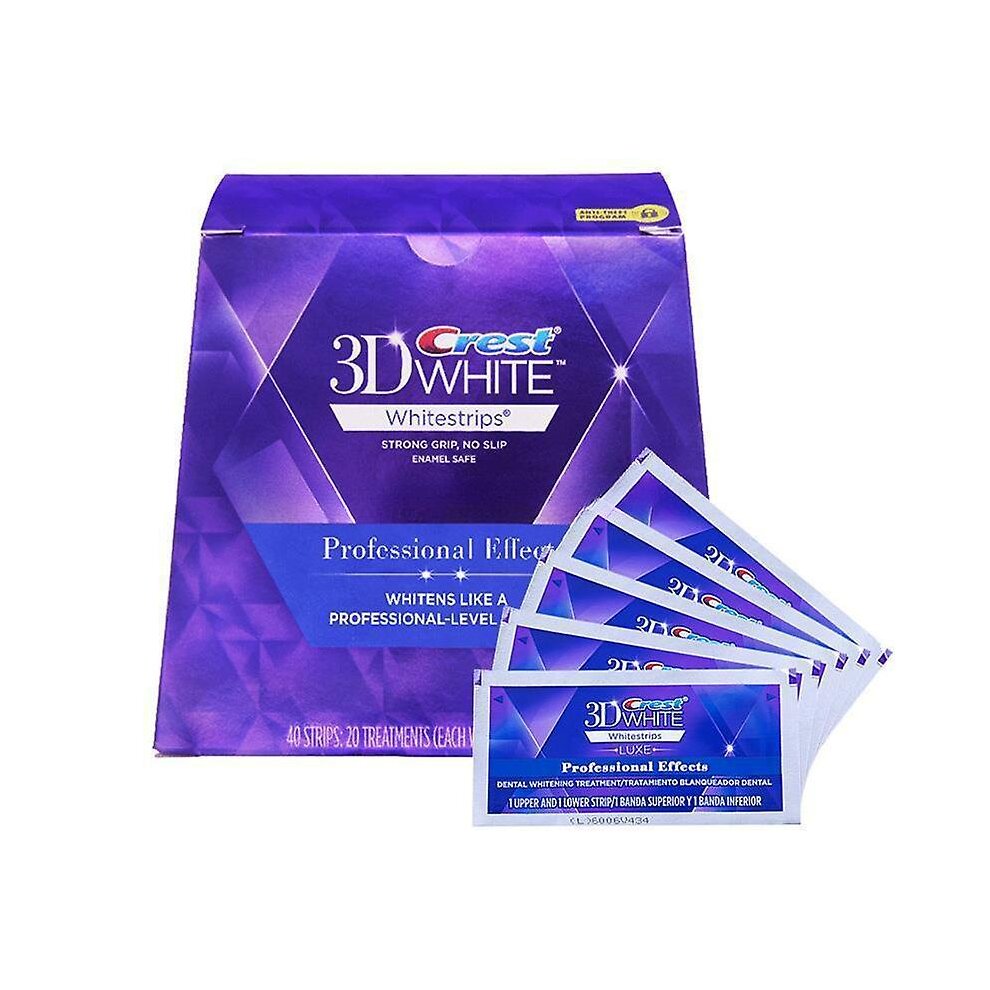 Crest 3d Teeth Strips Teeth Whiteners Box Set Includes 20 Pairs