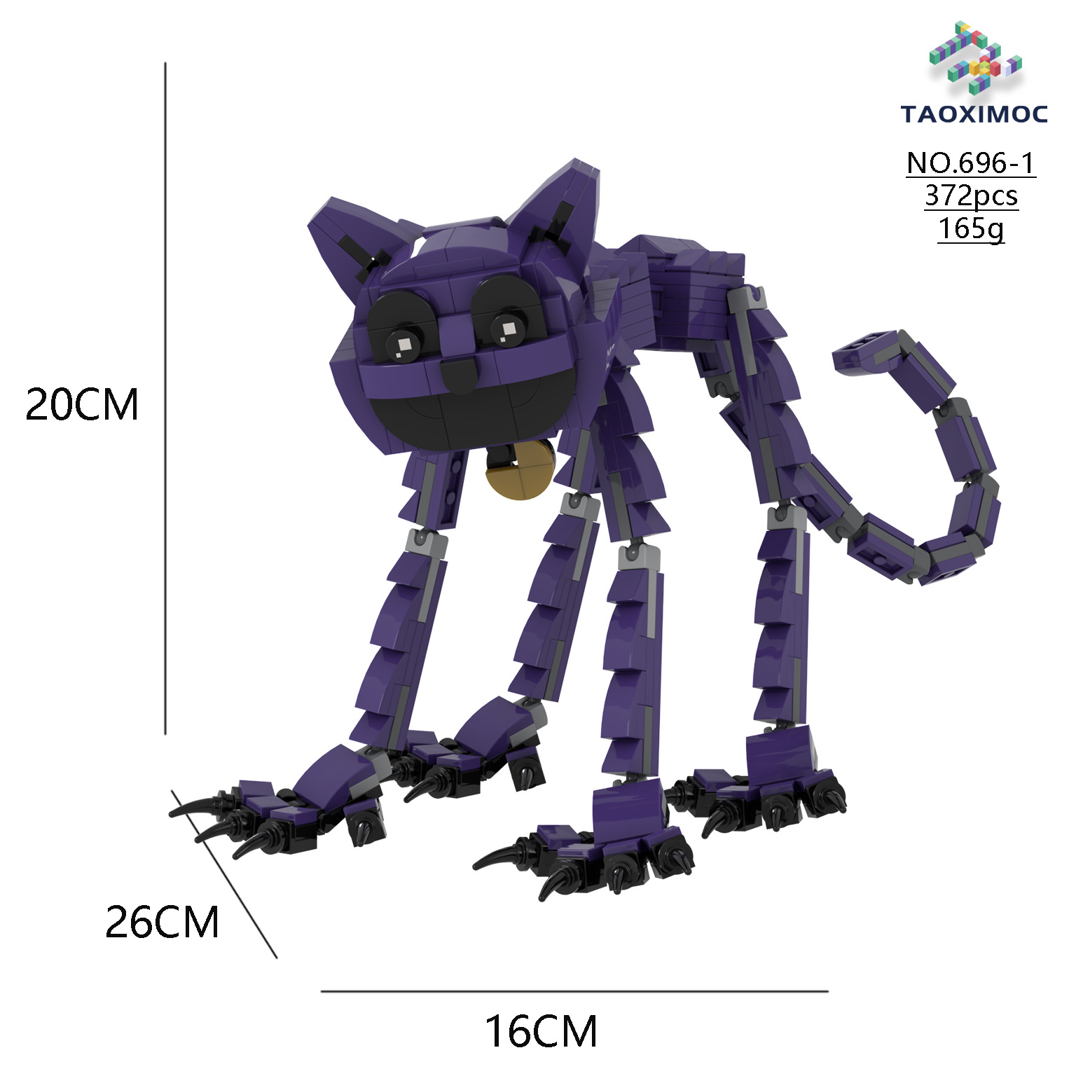 (A) Poppy 3 Smiling Critters Building Block Horror Game Action Figure Model Toys Creative Cute Building Bricks Birthday Gift