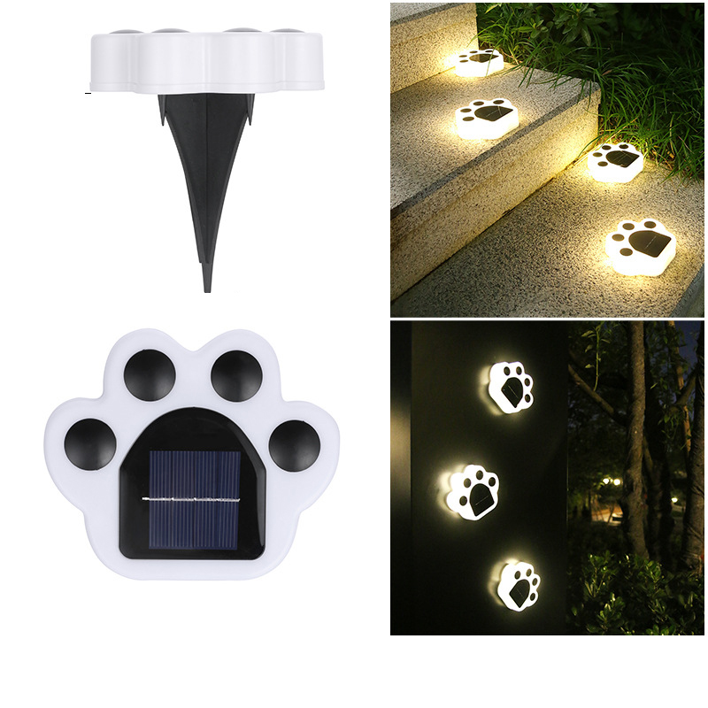 4pcs Cat Solar Ground Lights Outdoor Waterproof, Landscape Lighting Inground Solar Lights for Lawn Patio Deck Driveway Sidewalk