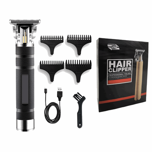 Vintage-Style Electric Hair Clipper Portable USB Rechargeable Barber Tool