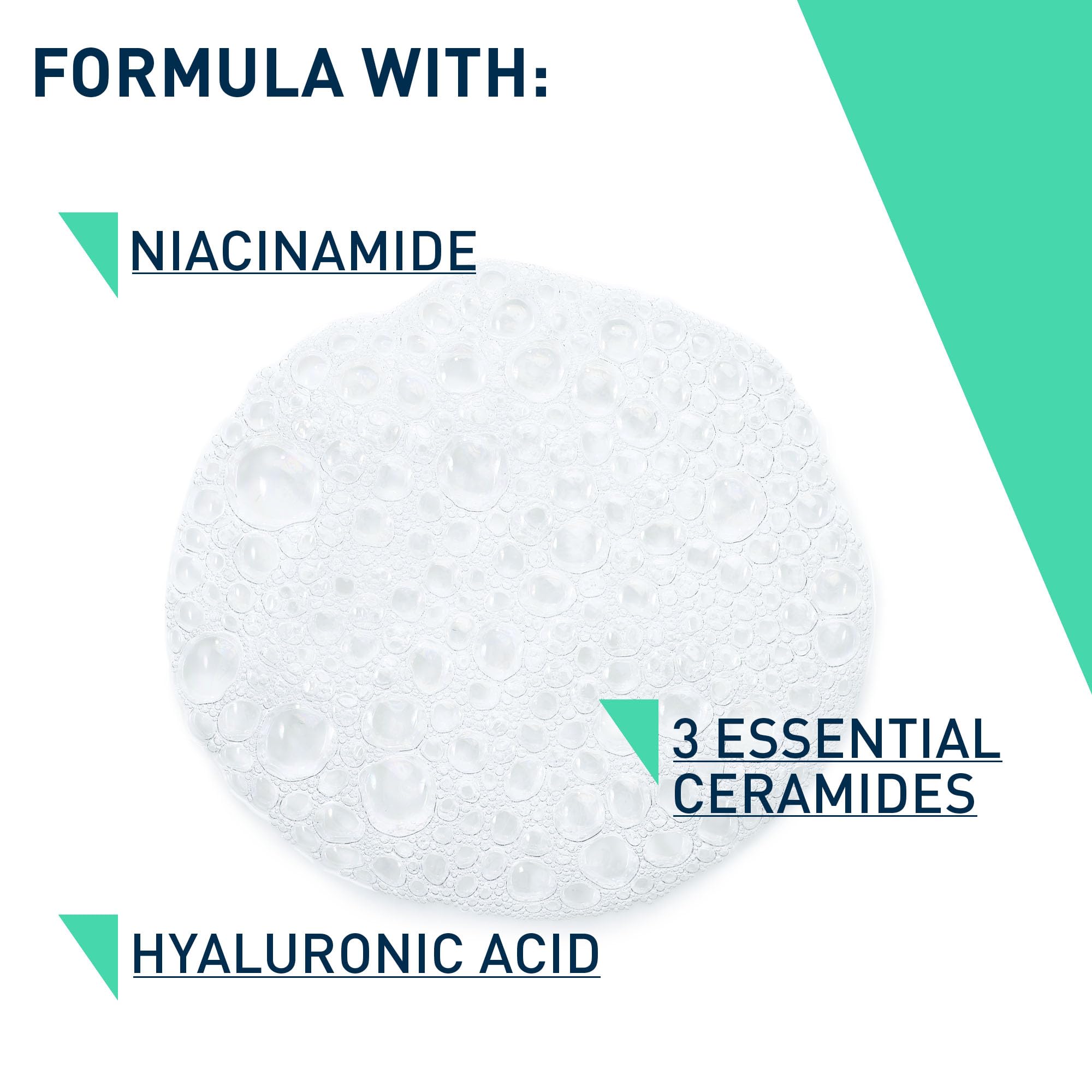 (1 l ~ Pack of 1) CeraVe Foaming Cleanser for Normal to Oily Skin 1 Litre with Niacinamide and 3 Essential Ceramides