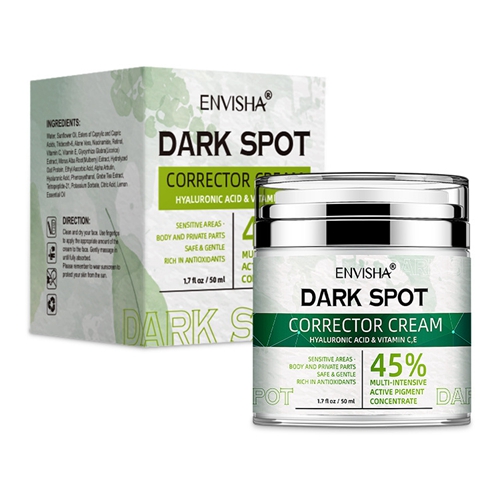 ENVISHA 45 Percent Dark Spot Corrector Cream Face Skin Care Freckle Cream Remove Melasma Dark Spots Melanin Anti-aging Skin Cream 50g