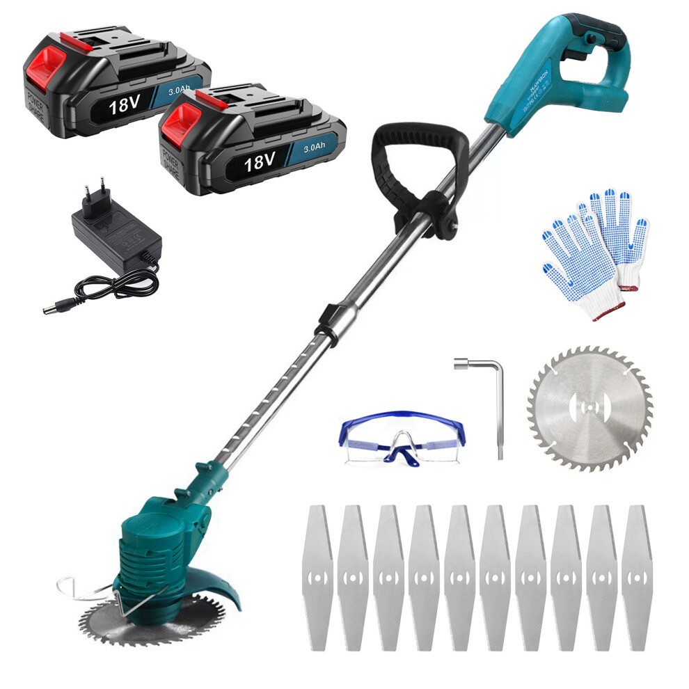 Cordless Strimmer Grass Trimmer+2Battery+Charger-Makita Compatible
