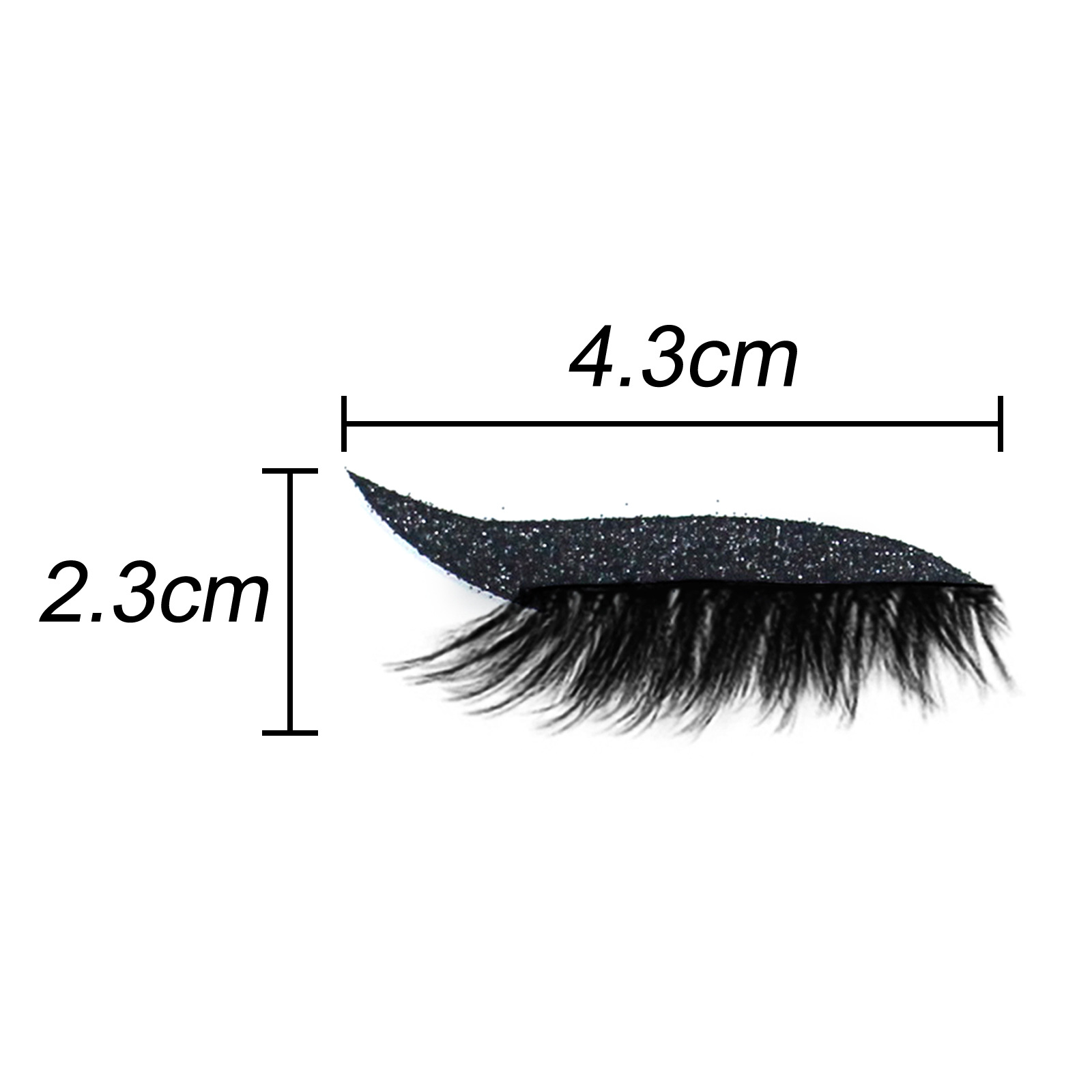 (Purple) EELHOE Eyelashes Eyeliner Stickers Eyelash Strips Self Adhesive False Eyelashes Soft Natural Curl Thick False Eyelashes Eyeliner Stickers Eyeliner Stickers Cat Eye One Size