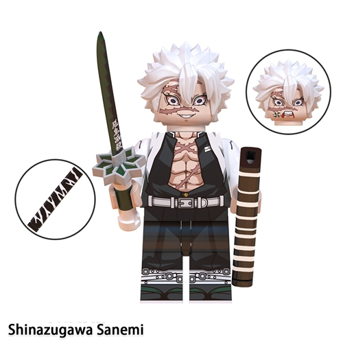Japanese Anime Demon Slayer Samurai Kanroji Shinazugawa Mini Building Blocks Bricks Dolls Action Figure Birthday Toys Fit Lego