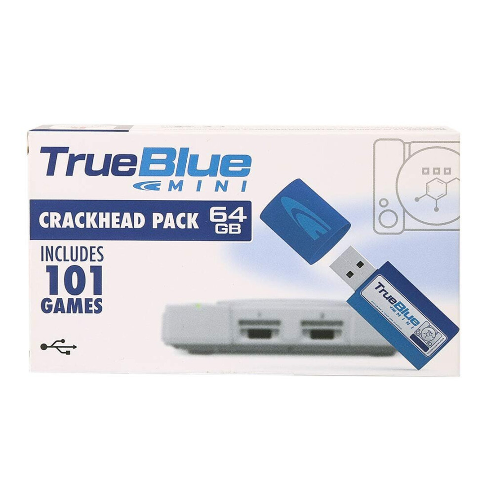 True Blue Mini - Crackhead Pack ( 64 GB ) 101 of the best PS1 games included