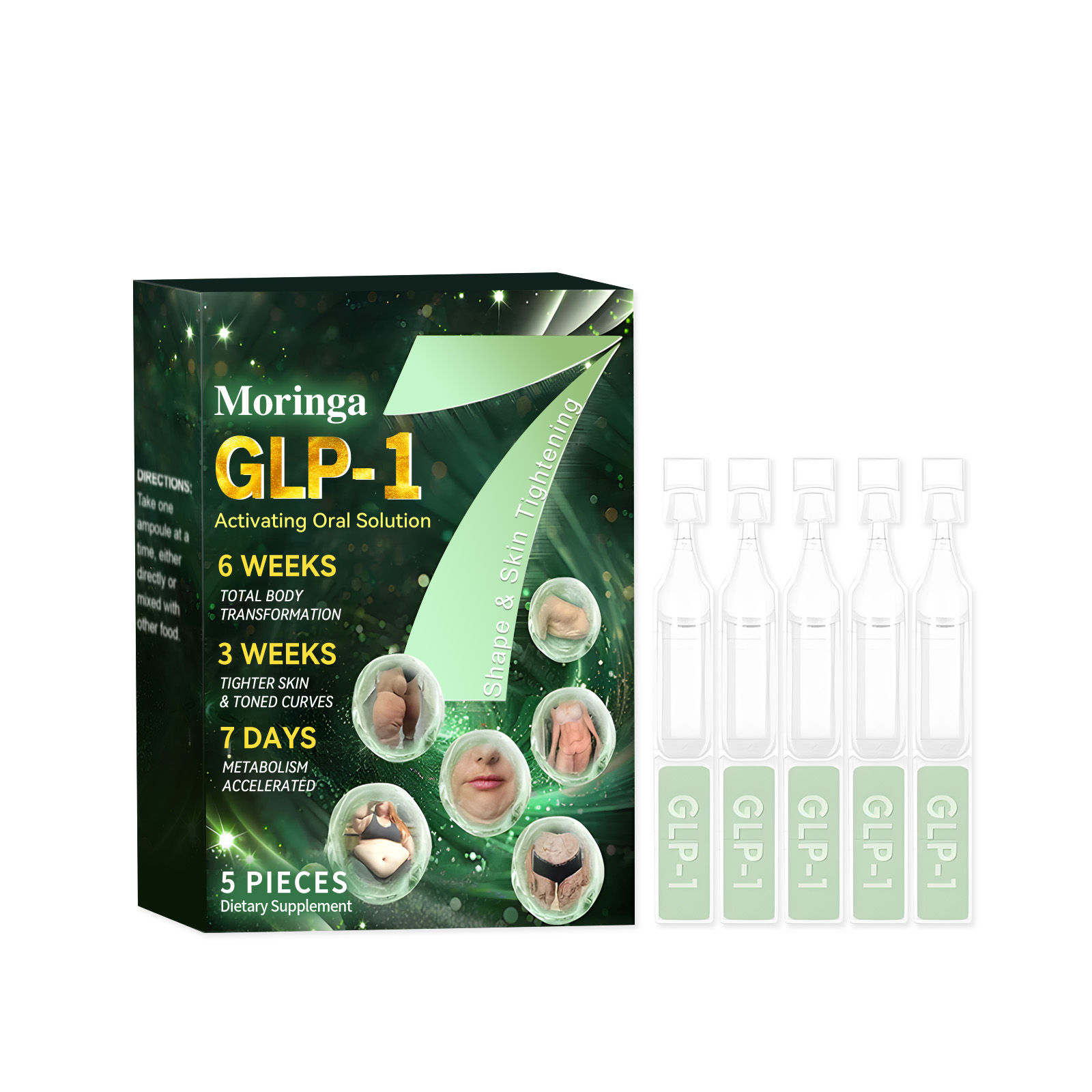 Activating Oral Solution Oral Liquid for Body Care Ideal Body Shaping Tighter Skin and Toned Curves GLP-1
