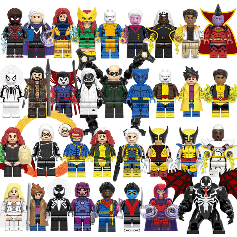 (Style B) Super Hero Mini Figures Marvel Studios Toys Set Collectible Series with Accessories Anime Characters Building Blocks Gifts for Kids