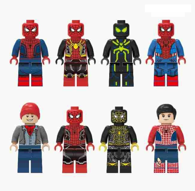 (Style D) Super Hero Mini Figures Marvel Studios Toys Set Collectible Series with Accessories Anime Characters Building Blocks Gifts for Kids