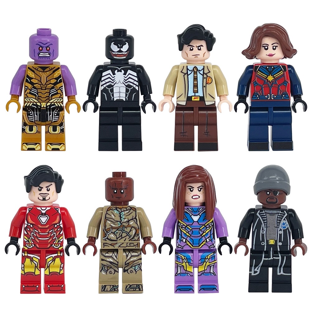 (Style A) Super Hero Mini Figures Marvel Studios Toys Set Collectible Series with Accessories Anime Characters Building Blocks Gifts for Kids
