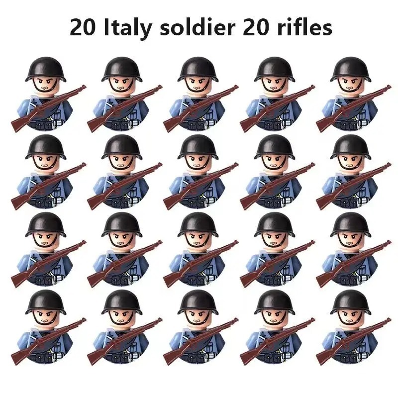 (Style F) World War II Military Figures Toys Mini Figures Humanoid Building Blocks Children Toys Birthday Gifts Cartoon Characters