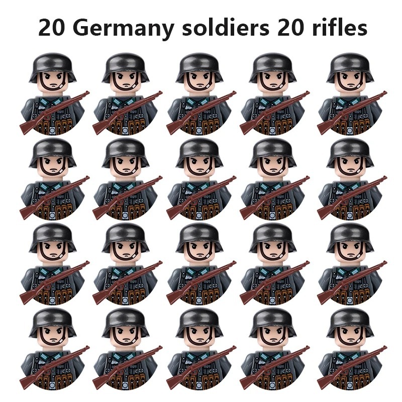 (Style F) World War II Military Figures Toys Mini Figures Humanoid Building Blocks Children Toys Birthday Gifts Cartoon Characters