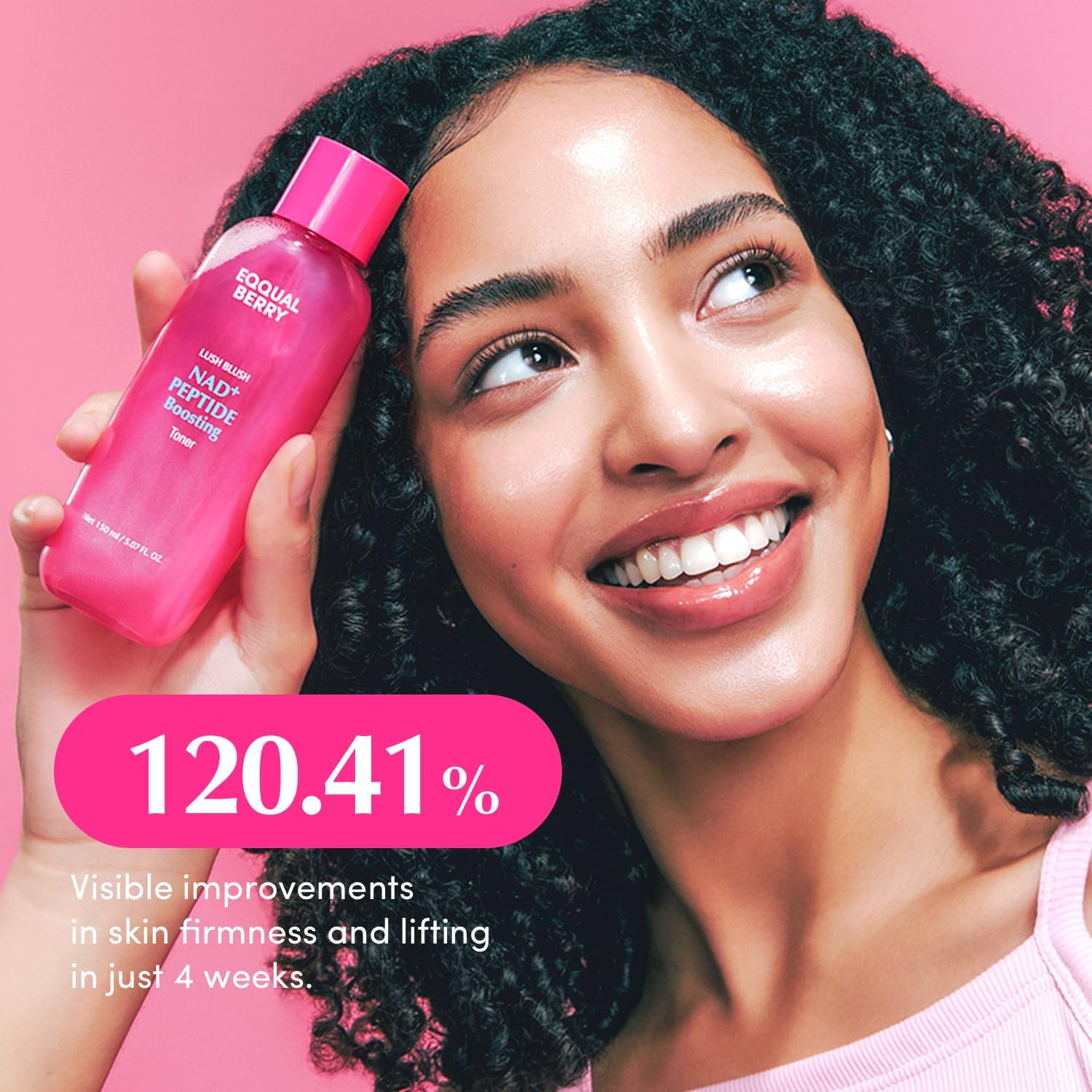 EQQUALBERRY NAD Peptide Boosting Toner 150ml Hydrating Firming Skin Prep Toner with NADPeptides Ceramide Complex Daily Radiance-Supporting Formula New