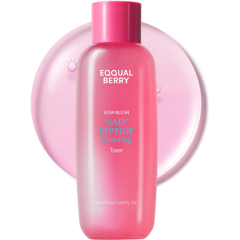 EQQUALBERRY NAD Peptide Boosting Toner 150ml Hydrating Firming Skin Prep Toner with NADPeptides Ceramide Complex Daily Radiance-Supporting Formula New
