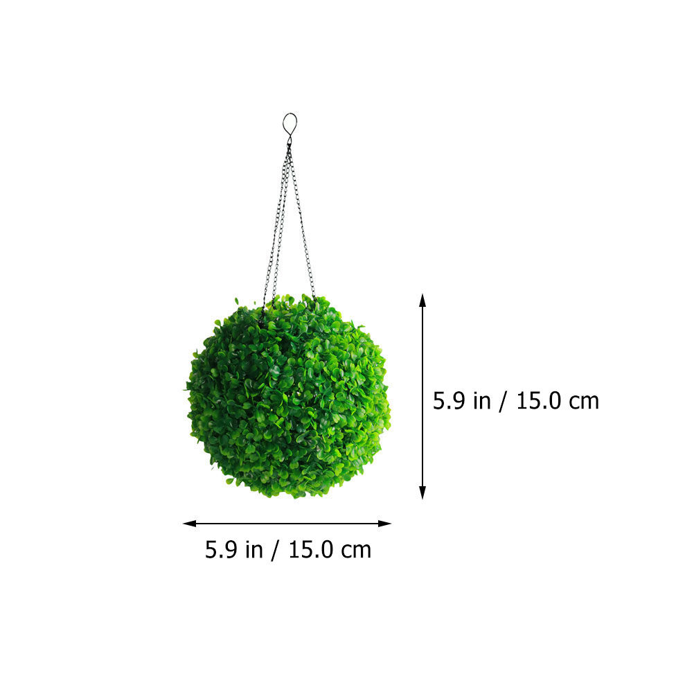 1pc Grass Ball Lamp Solar Powered Outdoor Hanging Light For Garden Yard Decoration Greenery Sphere Solar Lights Outdoor