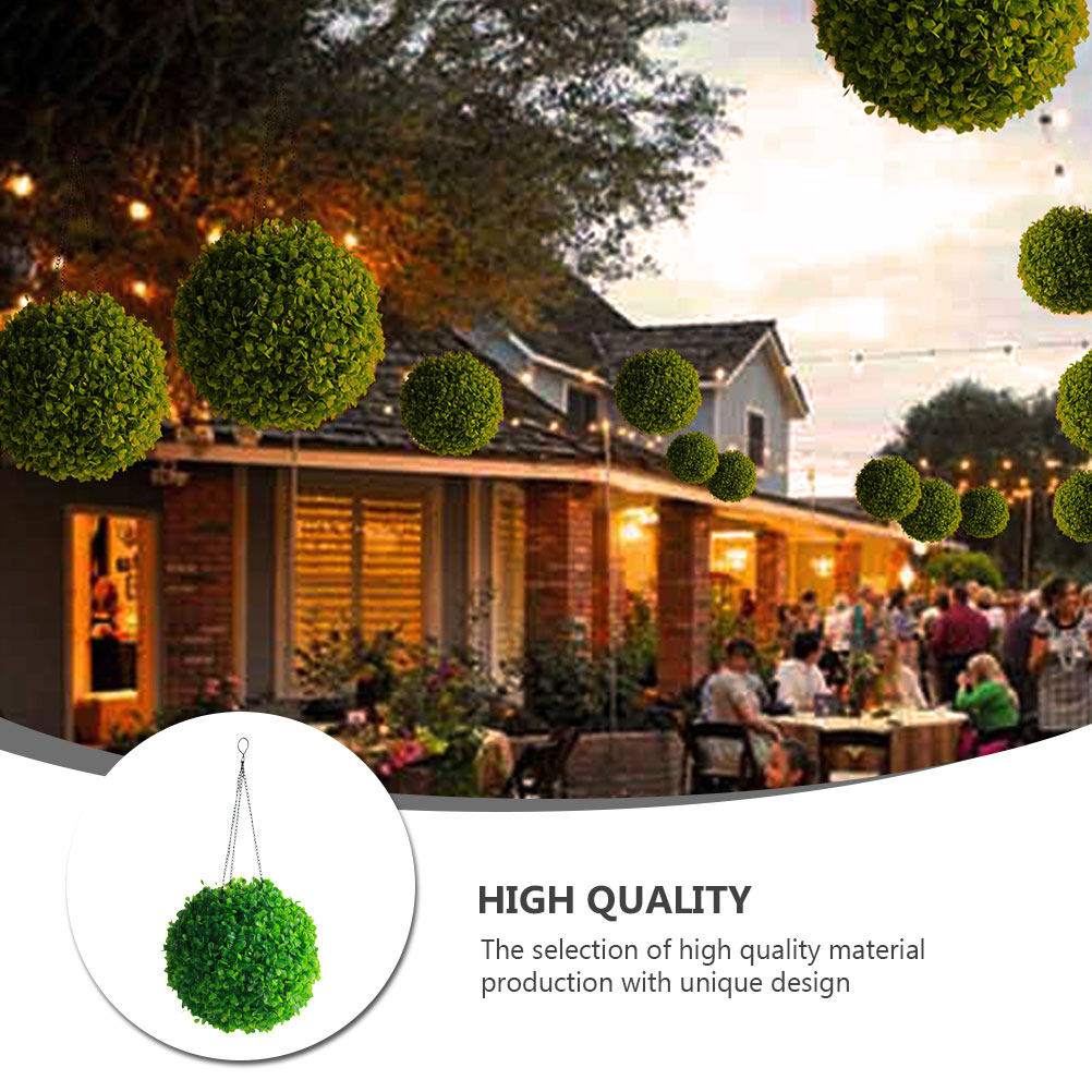 1pc Grass Ball Lamp Solar Powered Outdoor Hanging Light For Garden Yard Decoration Greenery Sphere Solar Lights Outdoor