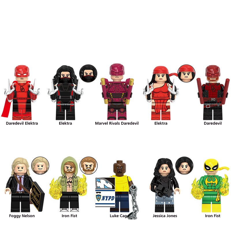 Kids Toys Super Hero Minifigures 10 PCS Assembly Building Block Christmas Gifts Fit Lego