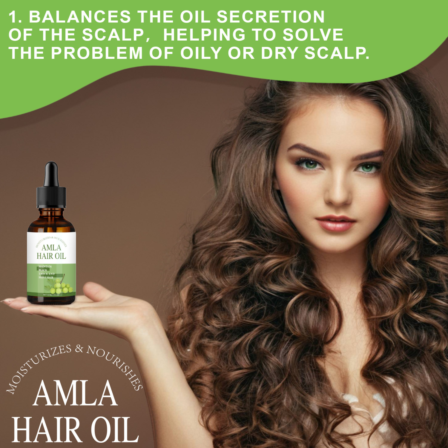 Amla Oil For Hair Nourishing Moisturizing Scalp Conditioning Split End Repair And Darkening Treatment Oil 60ml