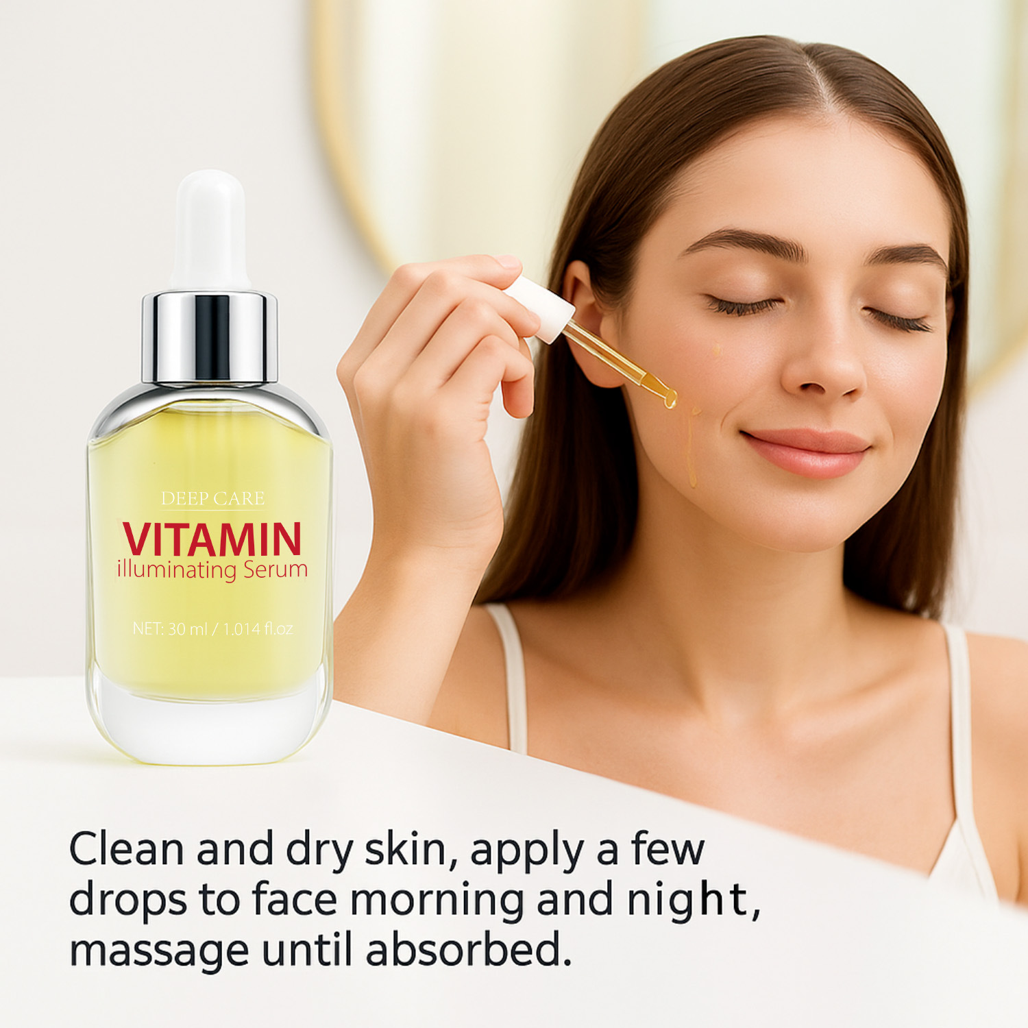 Vitamin Brightening Essence Even Skin Tone Radiance Boosting Daily Face Treatment 30ml