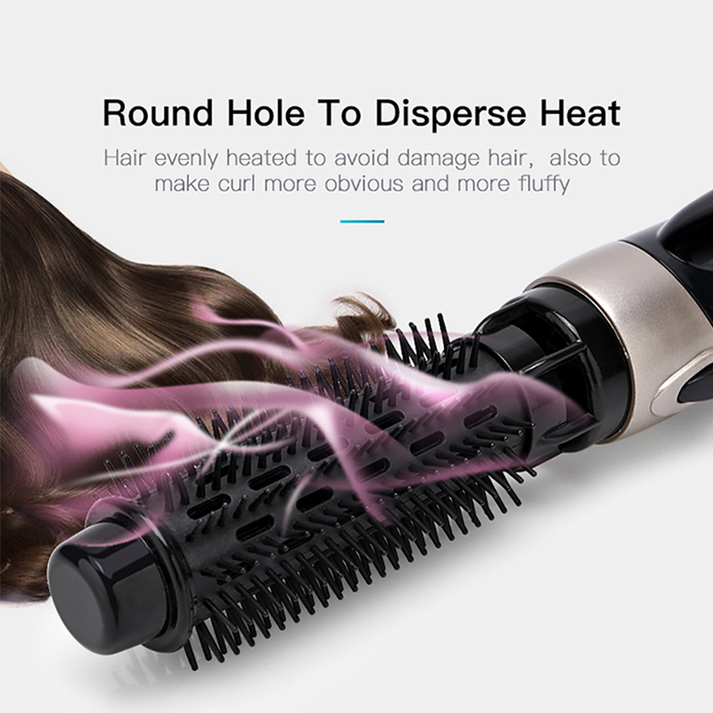 Multifunction 4 In 1 Salon Hot Air Brush Hair Blow Dryer Set Curler Combo Interchangeable Head Professional Salon Styling