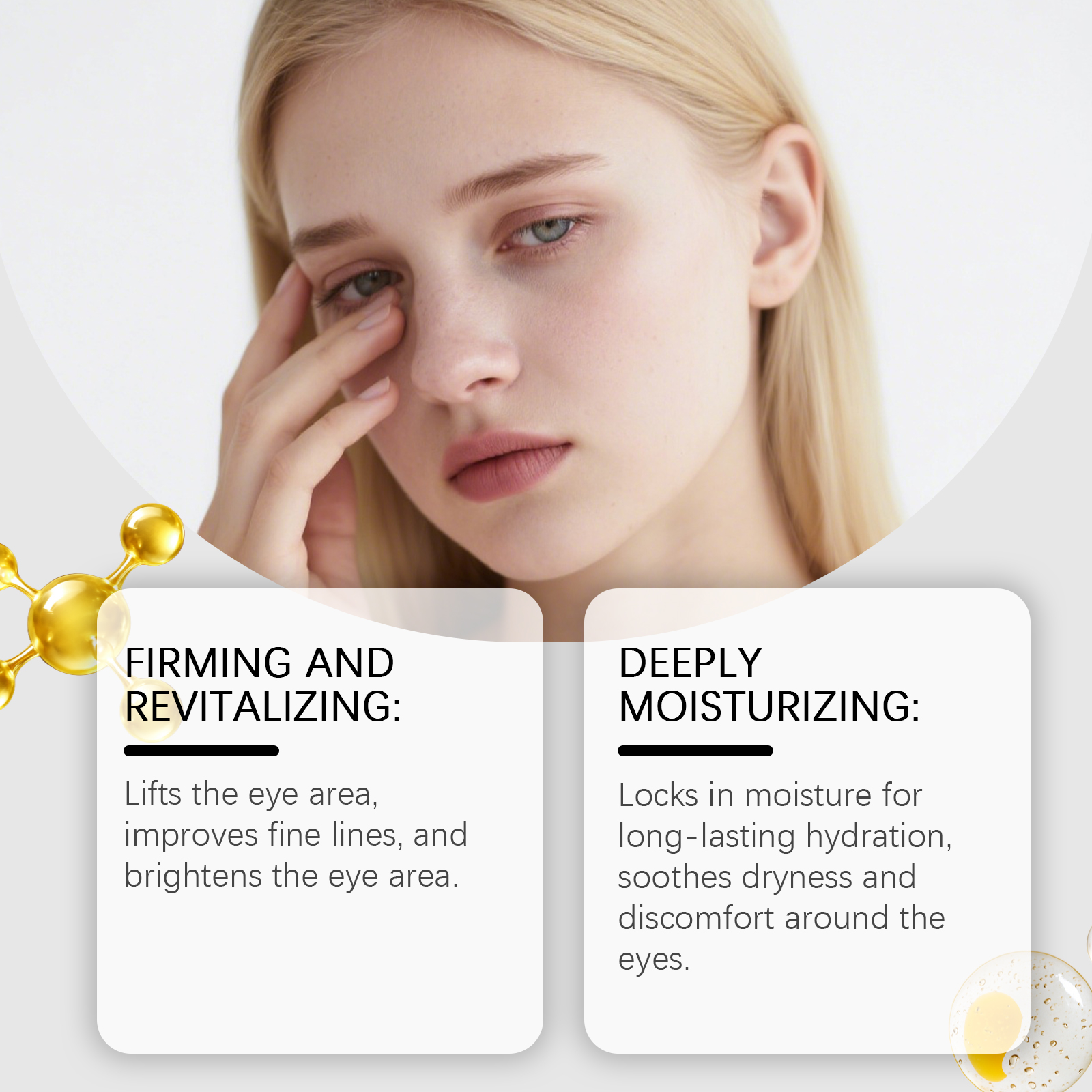 Moisturizing Eye Cream Stick Multi Efficacy Mild Tender Smooth Skin Around Eyes Daily Smear Massage