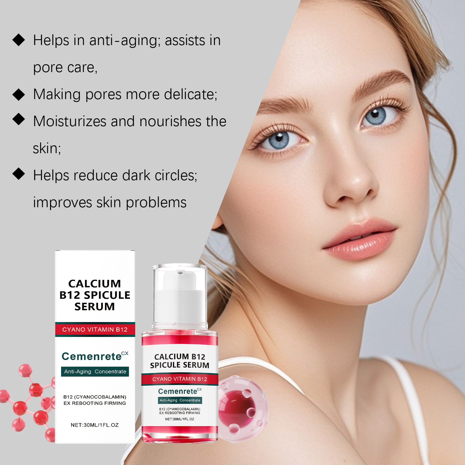 Facial Skin Care Essence Liquid Refine Pores Moisturize Nourish Dull Hydrating Protect Skin Brightening Serum