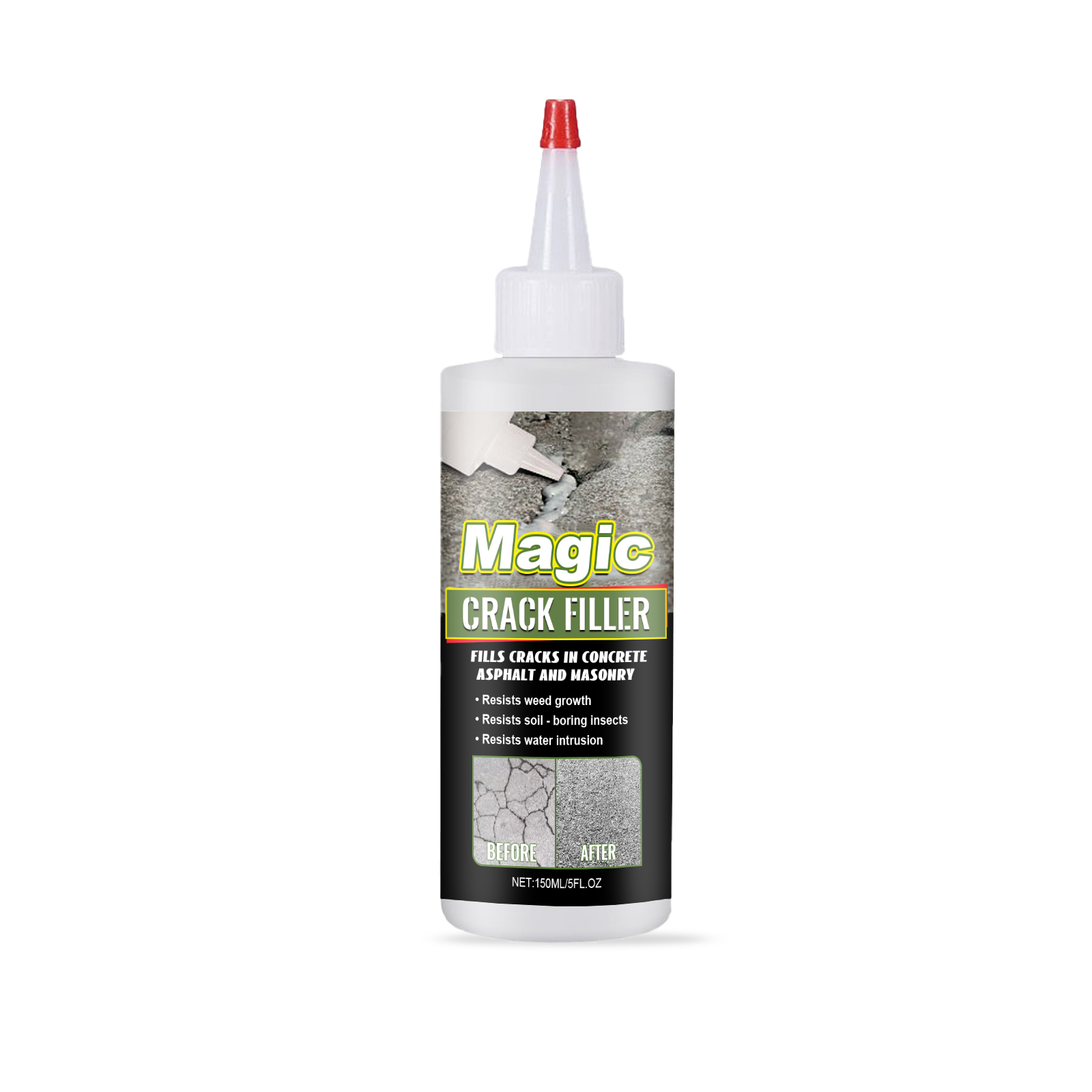 Floor Crack Filler Elastic Crack Resistant Heat Tolerant Cold Resistant Sealing Water Proof Crack Repair Material