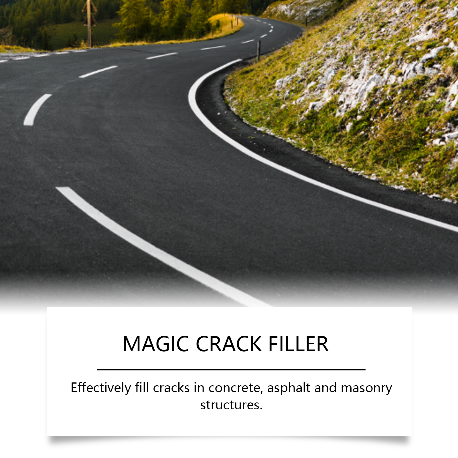 Floor Crack Filler Elastic Crack Resistant Heat Tolerant Cold Resistant Sealing Water Proof Crack Repair Material