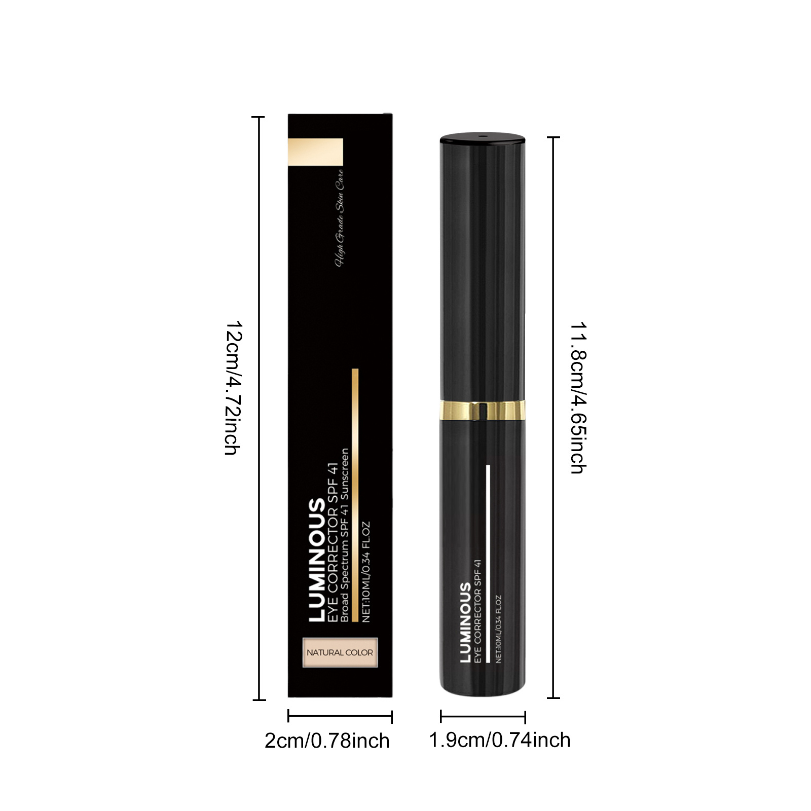 Eye Concealer Cream Natural Tone Moisturizing Hydrating Light Revitalizing Daily Use For Covering Dark Circles