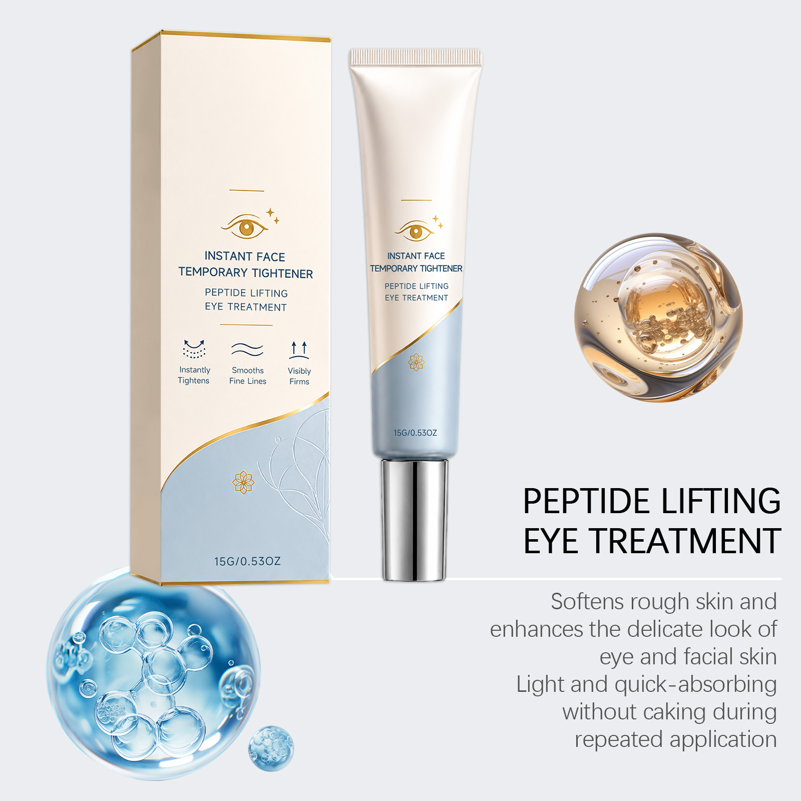 Firming Eye Essence Cream Light Texture Long Last Hydrate Uniform Complexion Smooth Dermis Around Ocular
