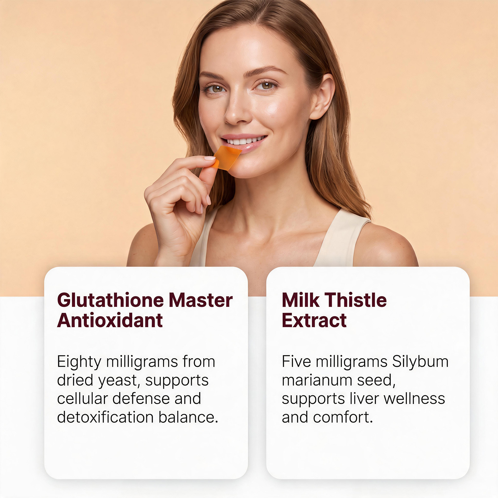 Glutathione Oral Lozenge Containing Glutathione Milk Thistle Sublingual Absorption Natural Yeast Derived Health Oral Tablet