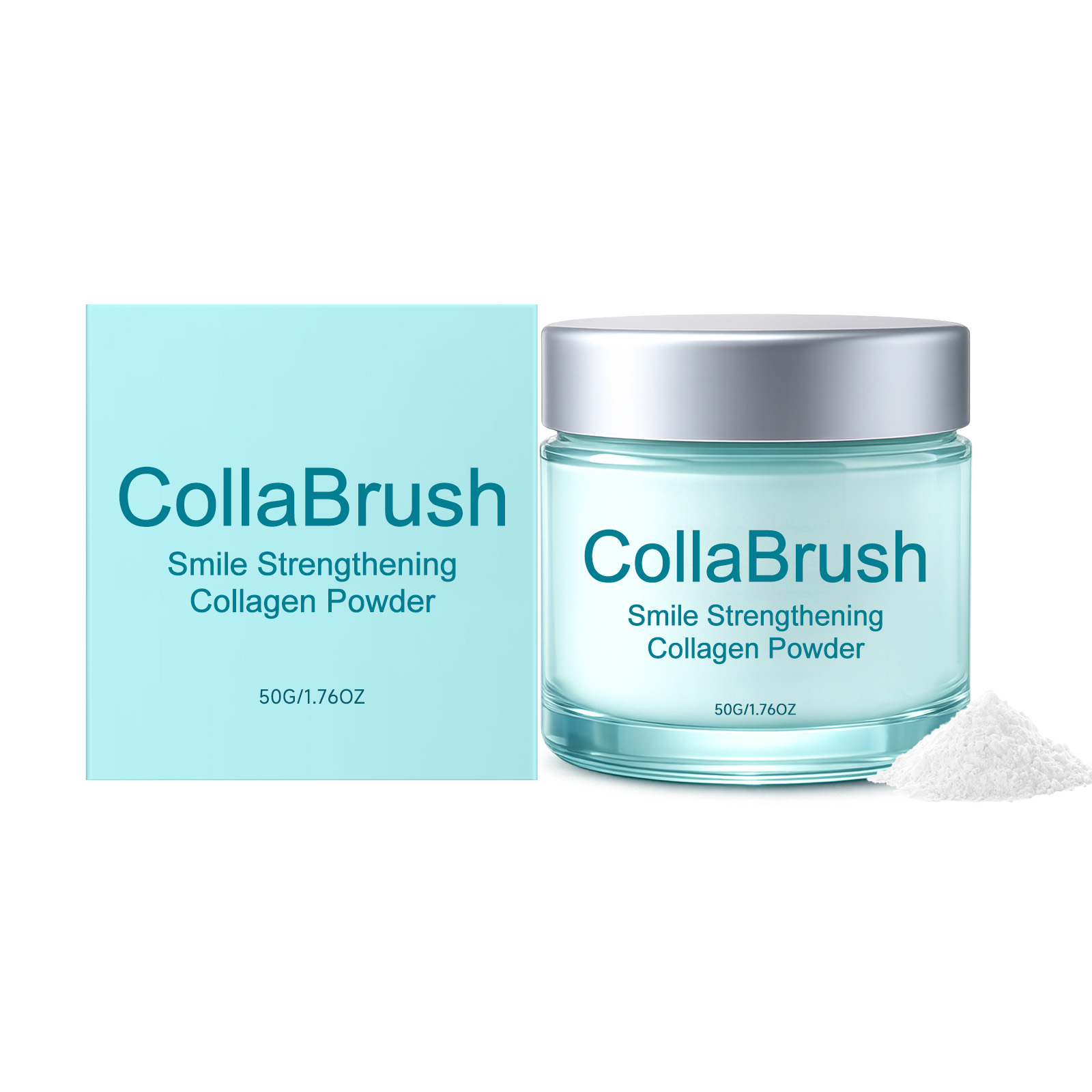 Collagen Clean Dental Powder Mild Fresh Teeth Protection Smooth Texture Daily Remove Stains On Tooth Surface