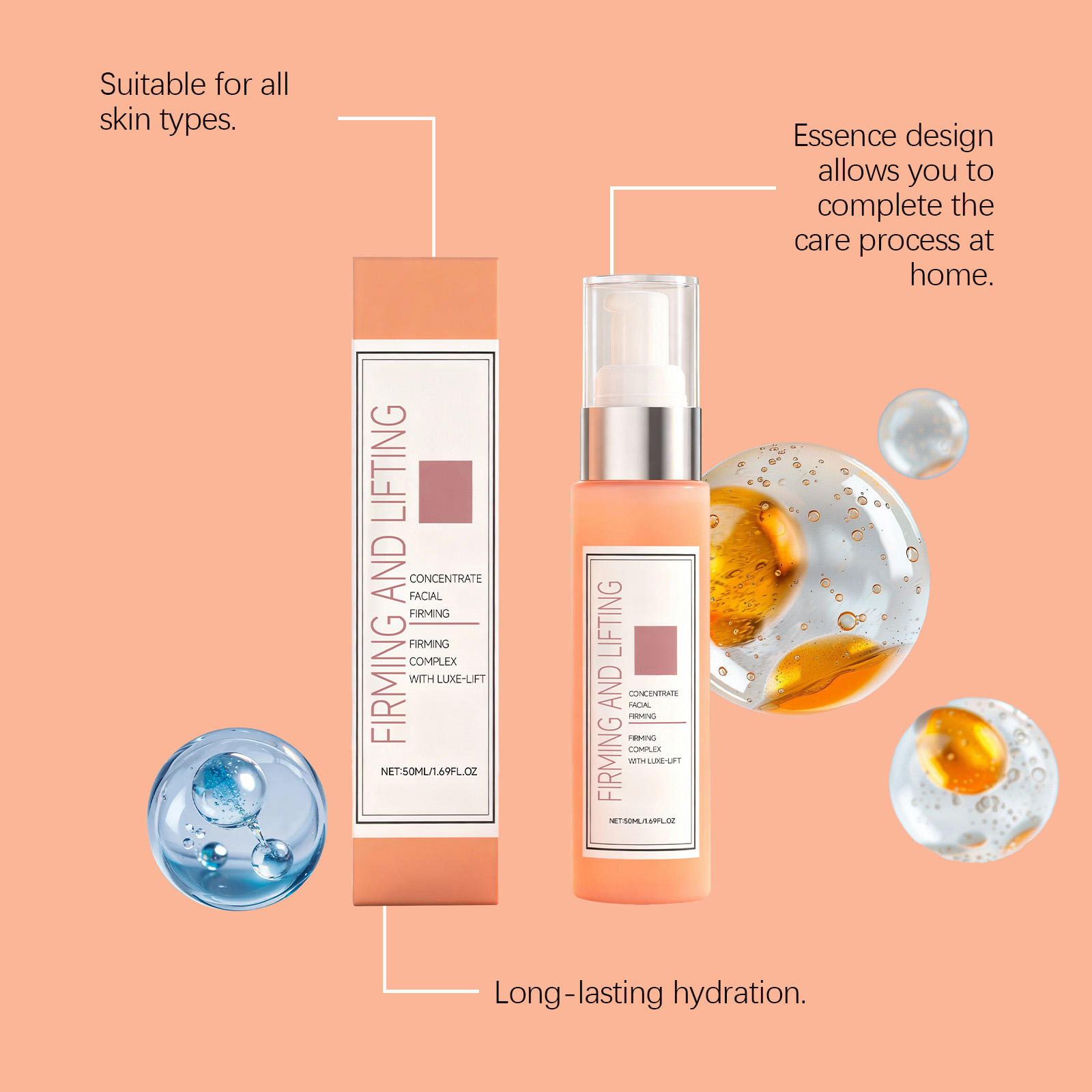 Facial Essence Liquid Hydrating Moisturizing Soft Nourishing Mild Bright Hydrous Skin Daily Care For Face
