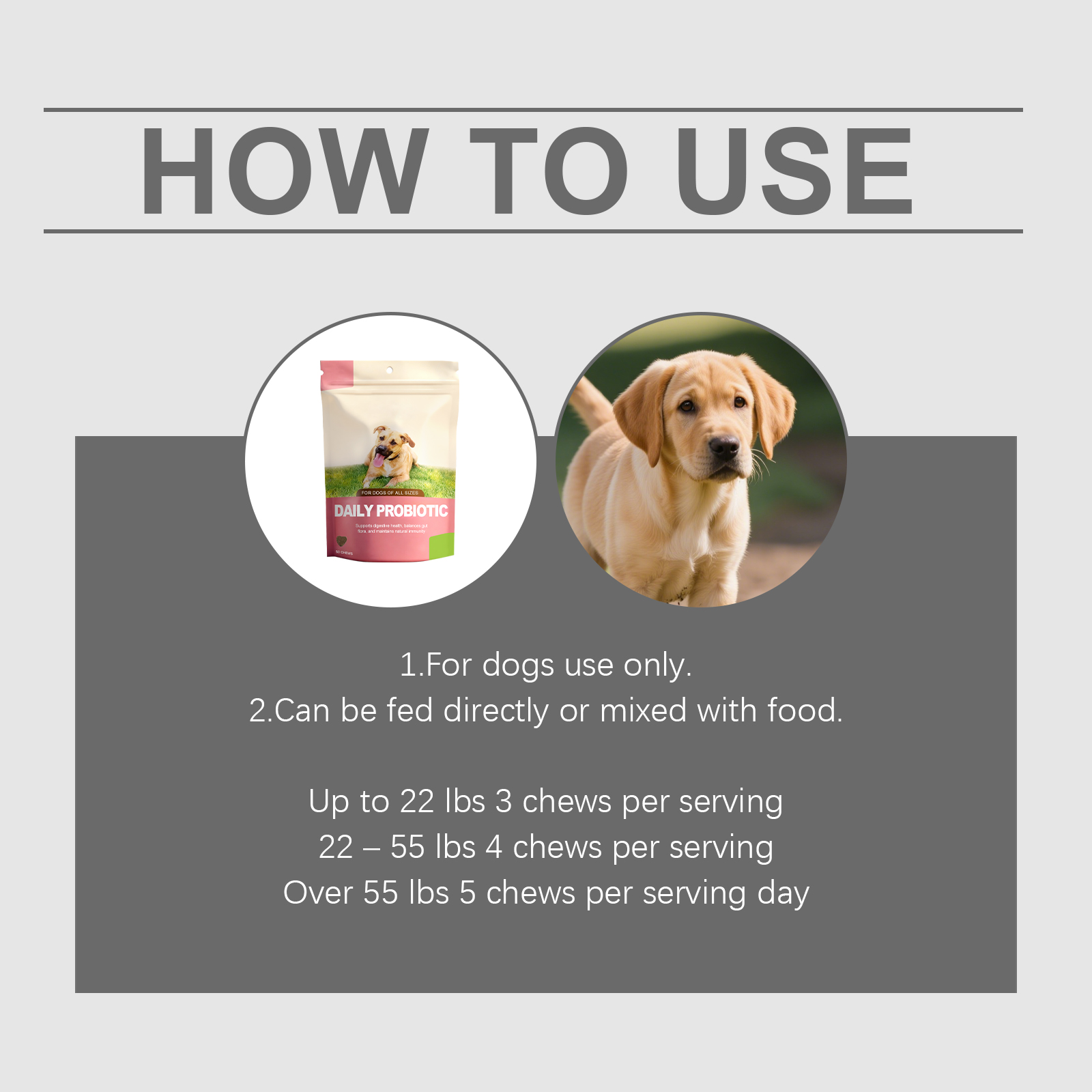Daily Probiotic Soft Granules For Dogs Support Intestinal Balance Easy Feeding Mild Care Boost Vitality Regular Canine Gut Maintenance