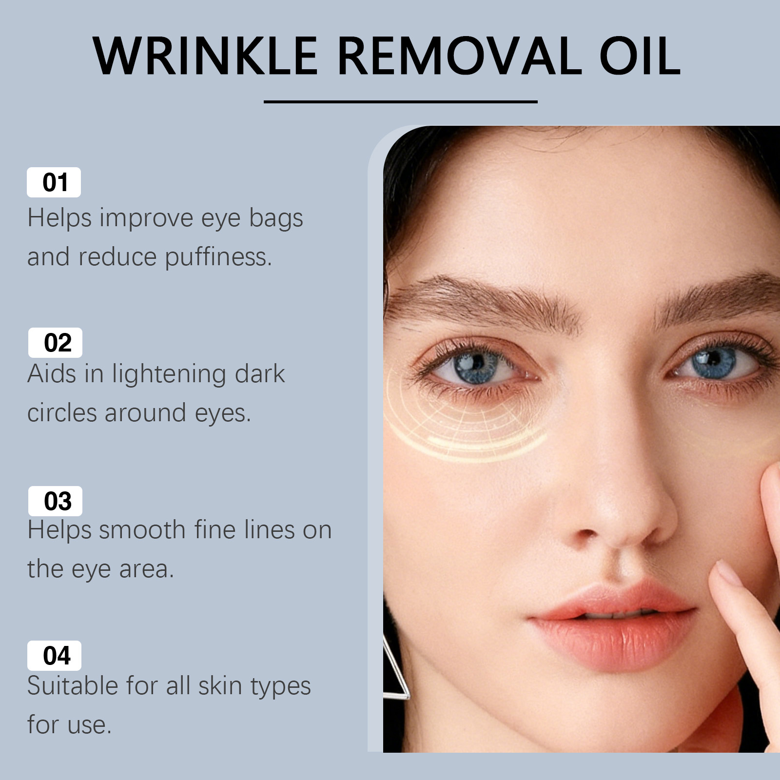 Eye Treatment Essence Oil Gentle Protection Deep Hydrate Moisturize Nourish Plump Smooth Brighten Periorbital Skin