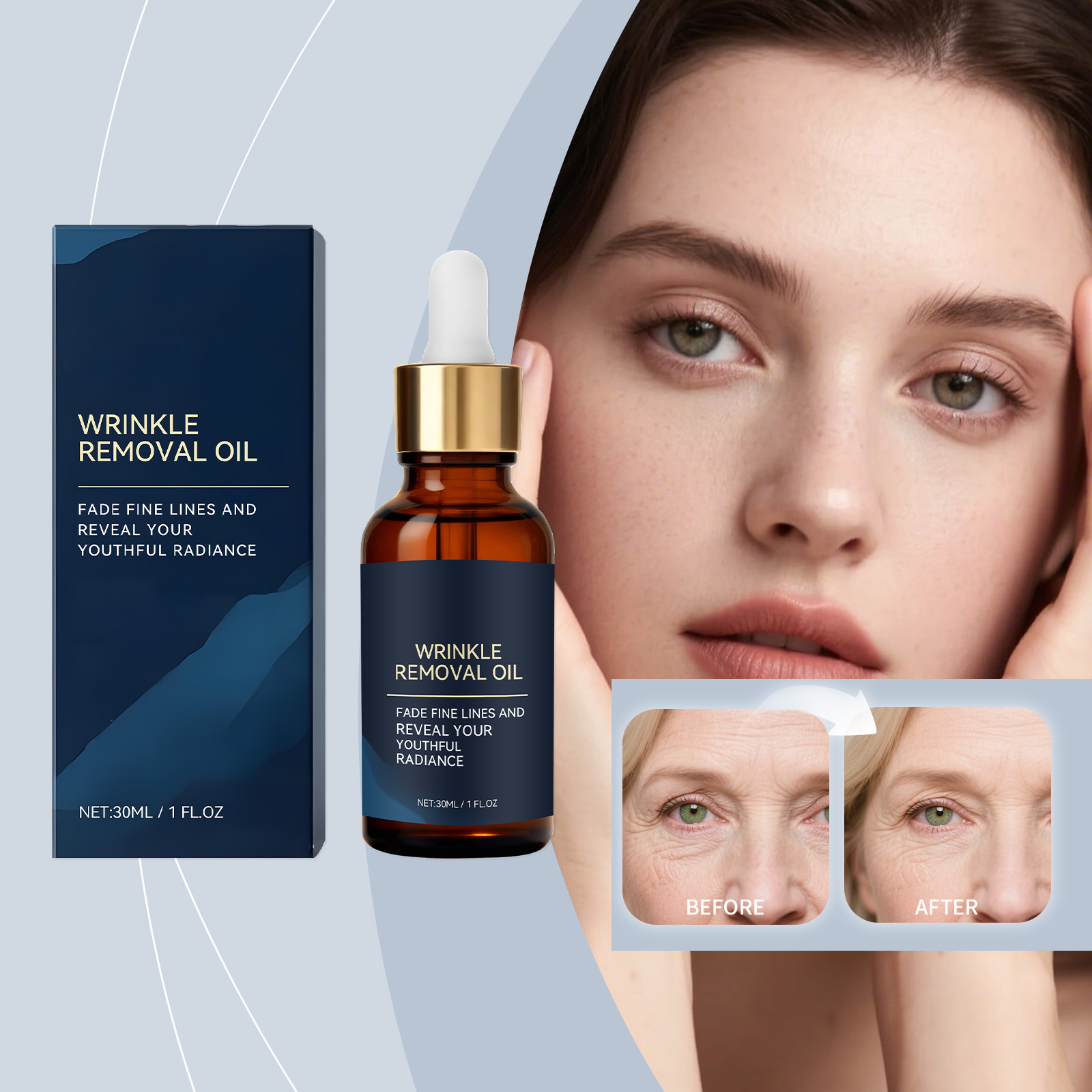 Eye Treatment Essence Oil Gentle Protection Deep Hydrate Moisturize Nourish Plump Smooth Brighten Periorbital Skin