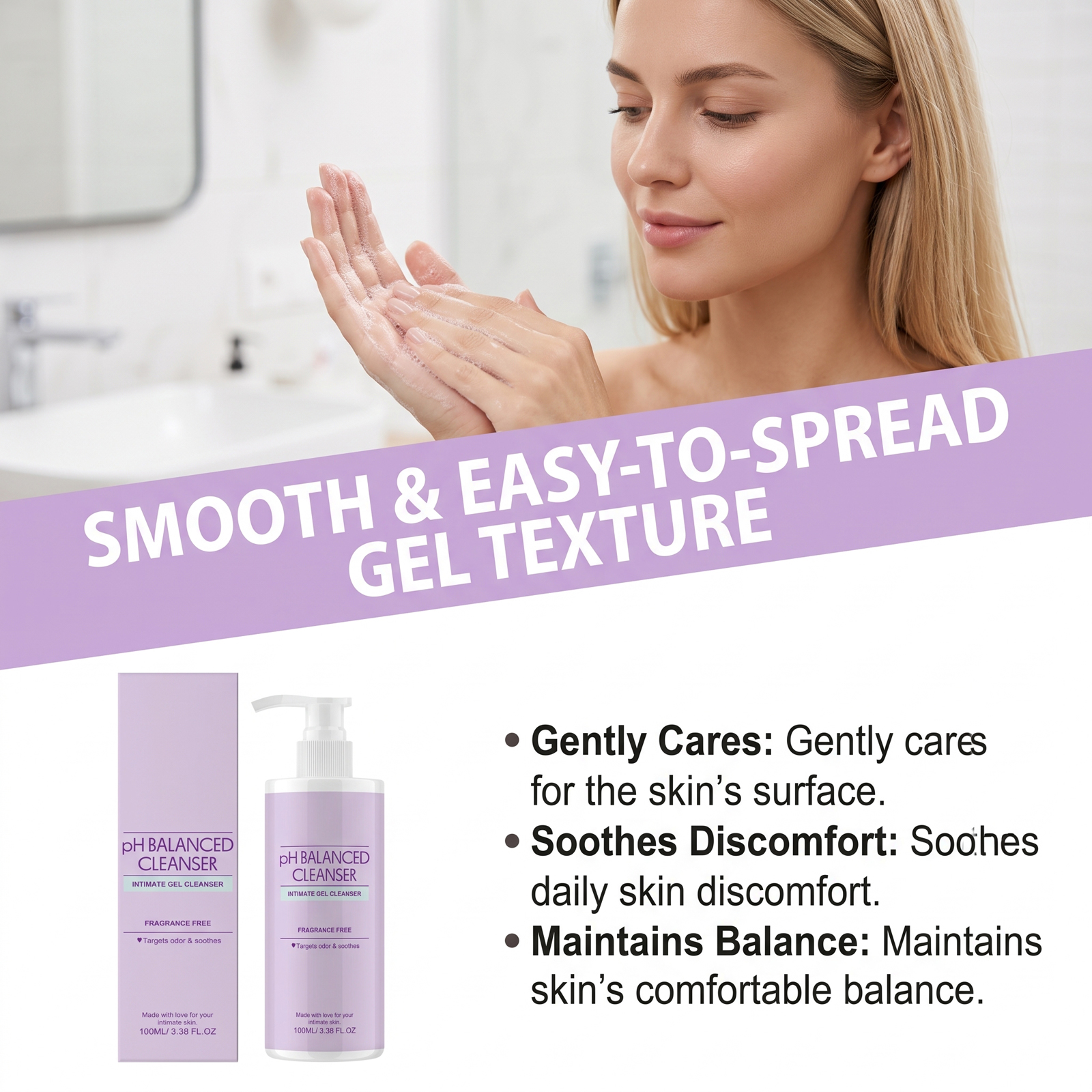 Skin Cleansing Liquid Light Hydrating Non Sticky Refreshing Mild Moisturizing Soft Care Facial Skin