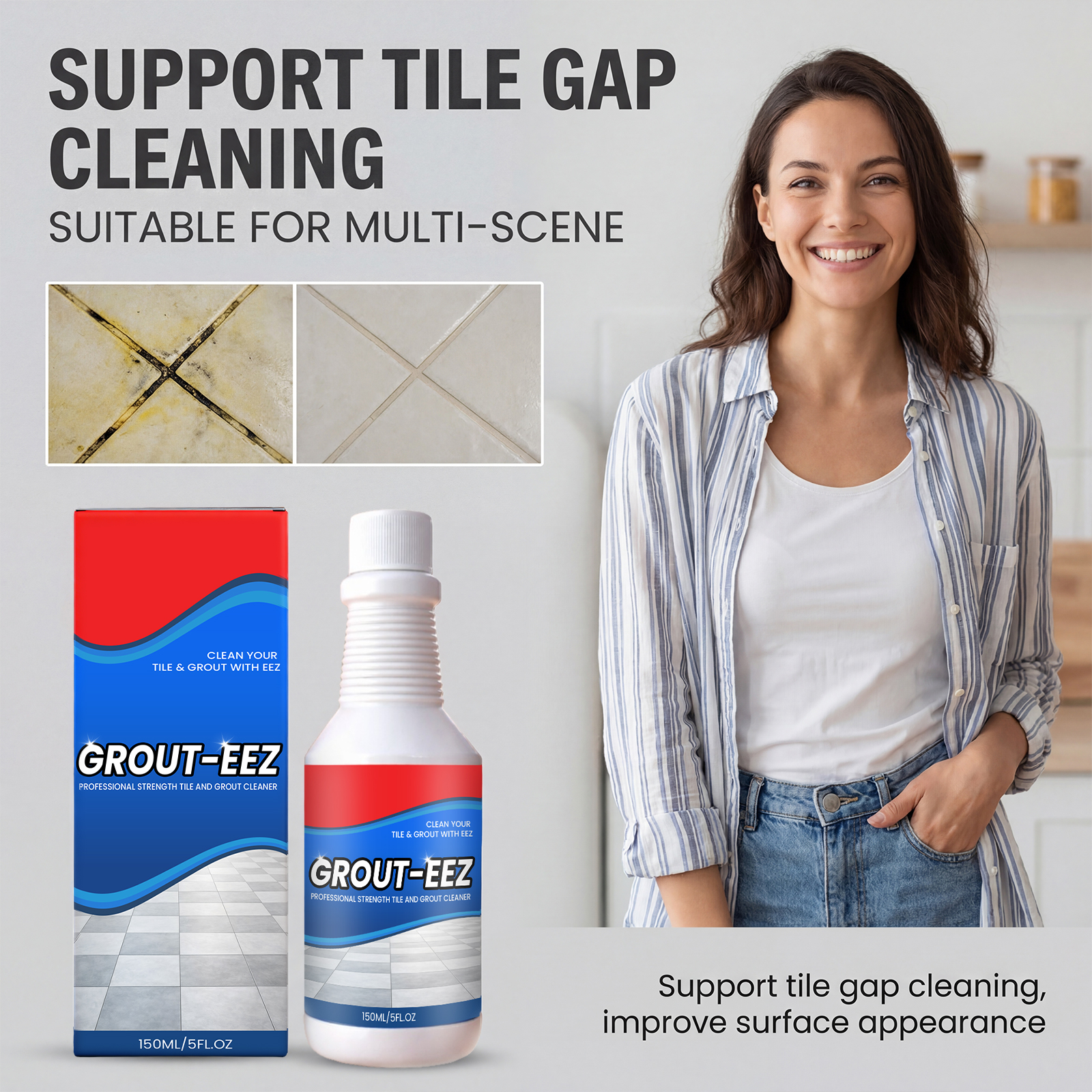 Ceramic Tile Grout Cleaner Household Decontamination Purify Grouting Clean Wall Ceramic Surface Stain Dirt